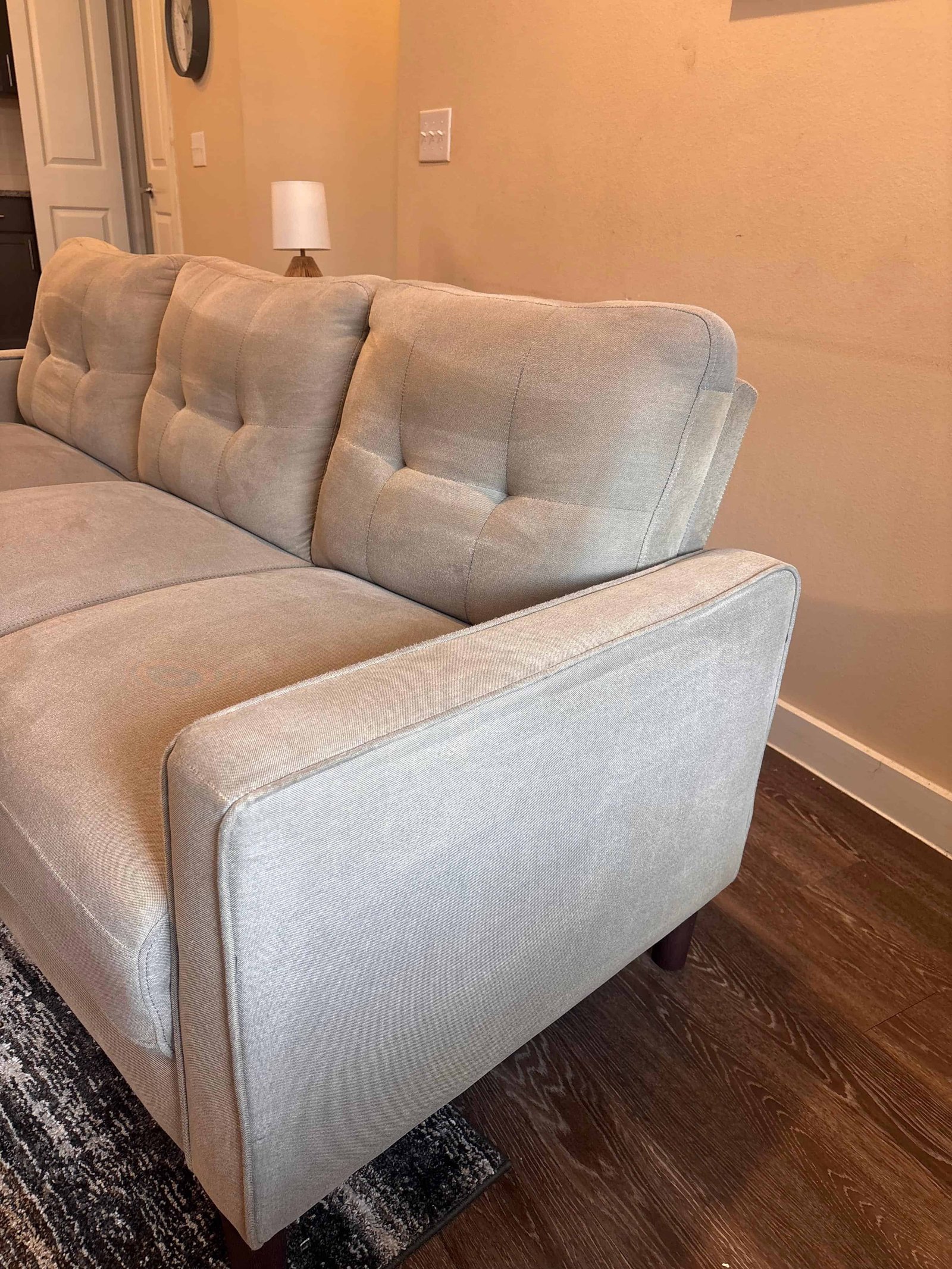 Sofa Cleaning — after