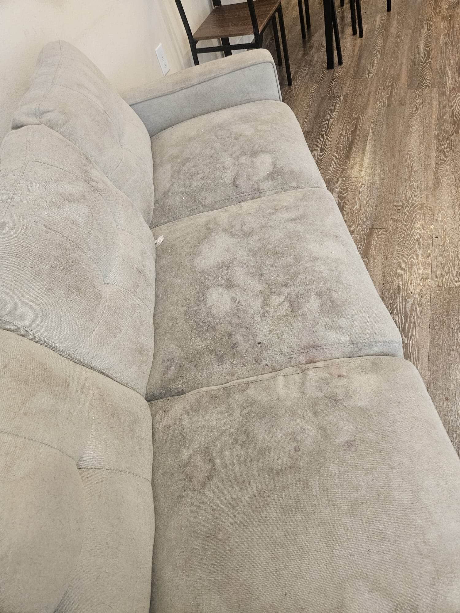 Sofa Cleaning — before